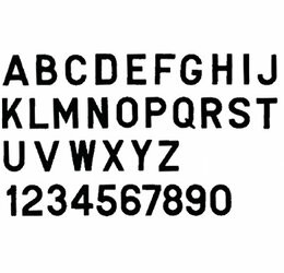 SEACHOICE 74311 GOTHIC LETTER-BLACK S-10PACK