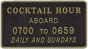 BERNARD ENGRAVING FP013 COCKTAIL HOUR