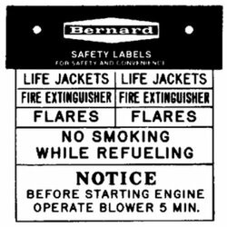 BERNARD ENGRAVING IL04 SAFETY LABEL SET 8/PK