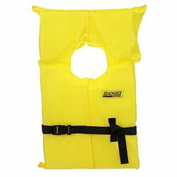 SEACHOICE EPE1110AK1AUY86020 YELLOW ADULT LIFE VEST-FOAM LG