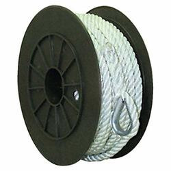 SEACHOICE 40800 TWIST NYLON ROPE-WHT-3/8X600