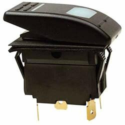 SEACHOICE 10981 ROCK SWTH ON-OFF-ON DPDT IL.BK