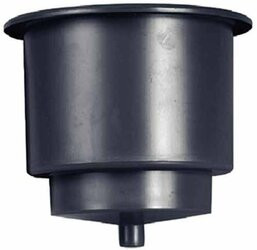 BECKSON MARINE GH43DB1 DRINK HOLDER W/DRAIN  BLACK