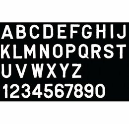 SEACHOICE 74691 GOTHIC LETTER-WHITE S-10PACK
