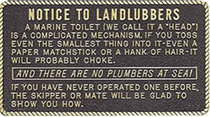 BERNARD ENGRAVING FP003 NOTICE TO LANDLUBBERS