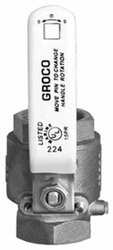 GROCO IBV2500 BRONZE IN-LINE B-VALVE 2-1/2