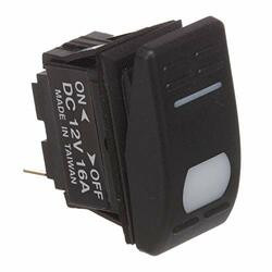 SEACHOICE 10961 ROCK SWITCH ON-OFF SPST ILL BK