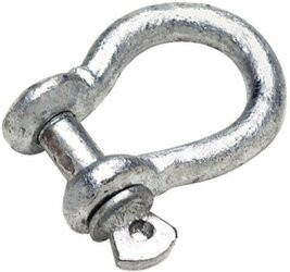 SEACHOICE 43080 ANCHOR SHACKLE-GALV-7/16 -BUL