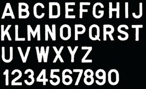 SEACHOICE 74751 GOTHIC LETTER-WHITE Y-10PACK