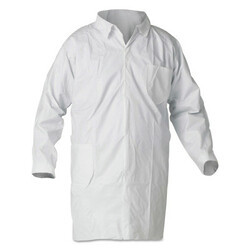 Kimberly Clark 412-44443 LARGE LAB COAT WHT KLNGDXP1