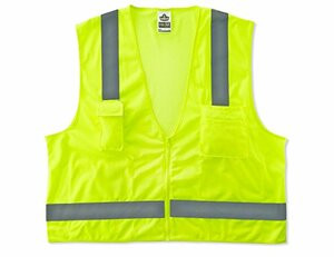 ERGODYNE 150-24027 GLOWEAR 8249Z CLS 2 ECONSURVEYORS VEST 2-3XL LM