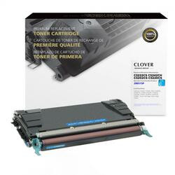 Clover Imaging 200515P Lexmark C520N, C522N, C524, C524DN, C524DTN, C524N, C524TN, C530DN, C532DN, C532N, C534DN, C534DTN, C534N - Toner Cartridge, Cyan (High Yield)