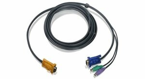 IOGEAR G2L5203P KVM CABLE - 15 PIN HD D-SUB (HD-15) - MALE - 15 PIN HD D-SUB (HD-15);6 PIN MINI-