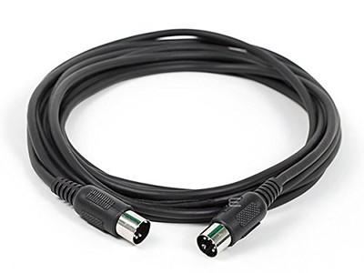 MONOPRICE, INC. 8534 MIDI CABLE WITH 5 PIN DIN PLUGS - BLACK