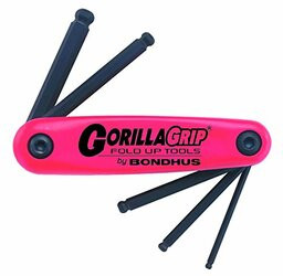 BONDHUS 116-12897 5MM-10MM GORILLA GRIP FOLD-UP SET