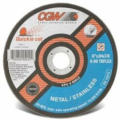 CGW Abrasive 421-45013 7X.040X7/8 T1 A60-TB-FLEX QUICKIE C.O. WHL