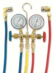 FJC INC   A/C PRODUCTS FJ6715 Brass Manifold Set  R134A w/Qk Cplr