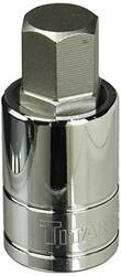 TITAN TL15616 SKT HEX BIT 1/2 DR 16MM CHROME