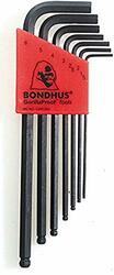 BONDHUS CORPORATION BH10992 BALLDRIVER L-WRENCH 1.5 6MM 7PC
