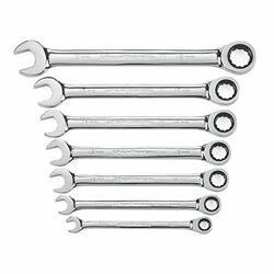 APEX TOOL GROUP GWR9417 WRENCH SET COMO RATCH SAE 12 PT 7 PC