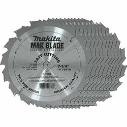 MAKITA U S A INC MPA-90009-B-10 BLADE CARBIDE TIPPED 7-1/4 16T 10PK