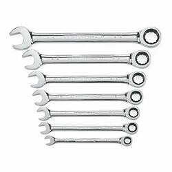 APEX TOOL GROUP GWR9317 WRENCH SET COMBO RATCH SAE 12 PT 7 PC