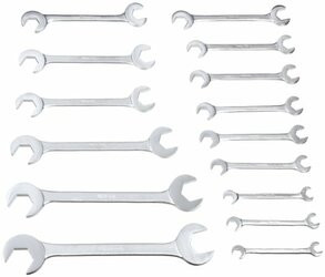 MARTIN TOOLS SPROCKET & GEAR INC MTOB15KM WRENCH SET HYD 15pc METRIC ANGLE CH