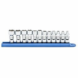 APEX TOOL GROUP GWR80311 $SKT SET 1/4 DR 6PT Flex MET 12 PC