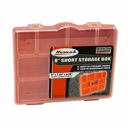 HOMAK MFG HMHA01086175 Short Plastic Storage Box