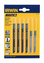 IRWIN INDUSTRIAL TOOLS PE3071001 BLADE JIGSAW U-SHANK 6 PC ASSORTMENT