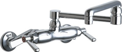Chicago Faucets C445DJ13ABCP HOT AND COLD WATER SINK FAUCET CHICAGO Chicago Faucets 982644