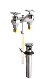 Chicago Faucets C797633ABCP  Hot and Cold Water Sink Faucet with Pop-up Waste