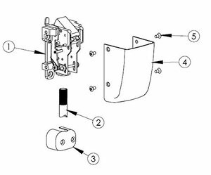 SARGENT 68-4559 TOP CASE ASSEMBLY - LESS COVER