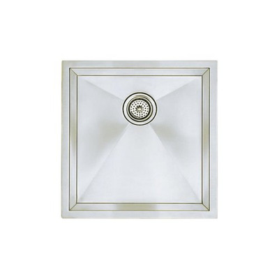 Blanco BLA516224  16-Inch Precision R10 Medium Single Bowl Undermount Sink, Stainless Steel