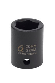 Sunex SUU-220M 1/2-Inch Drive 20-mm Impact Socket