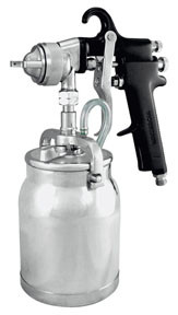 Astro Pneumatic AST-AS7SP Astro Spray Gun with Cup, Black Handle, 1.8mm Nozzle