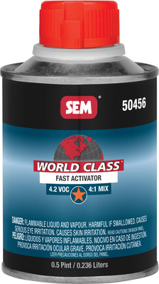 SEM Products SEM-50456 SEM World Class 4.2 VOC Fast Clearcoat Activator - 0.5 Pint