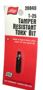Lisle LIS-26040 T-25 Tamper-Proof Bit
