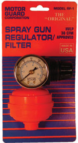 Motor Guard MOT-RF1 RF-1 1/4 NPT Spray Gun Regulator/Filter
