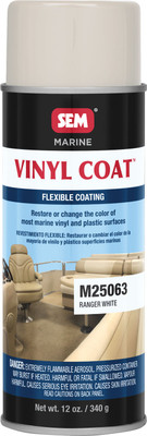 SEM Products SEM-M25063 SEM Ranger White Marine Vinyl Coat - 12 oz.