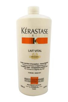 Kerastase U-HC-4294 16354900444 Nutritive Lait Vital Incredibly Light - Exceptional Nutrition Care - For Normal to Slightly Dry Hair - 1000ml-34oz