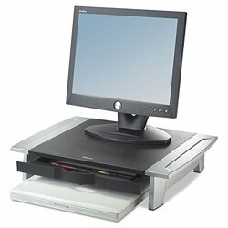 FELLOWES, INC. 8031101 RAISES MONITOR TO COMFORTABLE VIEWING HEIGHT TO HELP PREVENT NECK STRAIN. SUPPOR