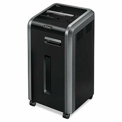 FELLOWES, INC. 3825001 POWERSHRED 225CI PROVIDES HIGH PERFORMANCE COMMERCIAL SHREDDING. 100% JAM PROOF
