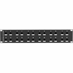 BLACK BOX JSM114A CAT6 PROTECTED PANEL, 24-PORT, 2U