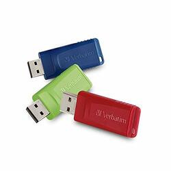 VERBATIM AMERICAS LLC 99811 RED, BLUE, AND GREEN - RETRACTABLE USB CONNECTOR MEANS NO CAP TO LOSE - LIMITED