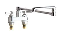Chicago Faucets C891DJ18E1ABCP  Hot and Cold Water Sink Faucet