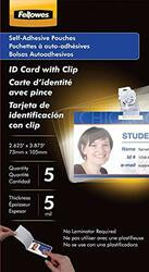 FELLOWES, INC. 5220701 POUCH ID TAG PUNCHED SELF ADHESIVE 5MIL