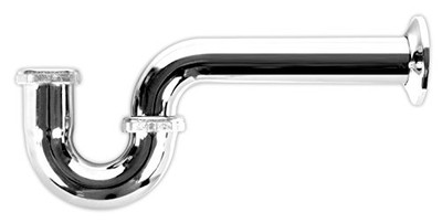 Deaborn 704GBN-1 Deaborn Brass 1-1/2-Inch Chrome P-Trap without Cleanout and with Ground Joint