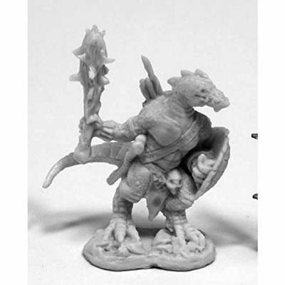 Bones: Lizardman W/Club & Shield W3 Reaper Miniatures REM77426