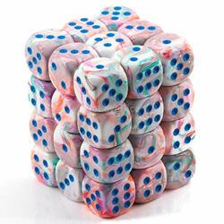 Chessex Manufacturing CHX27944 d6Cube12mm Festive Pop-Art bu (36)